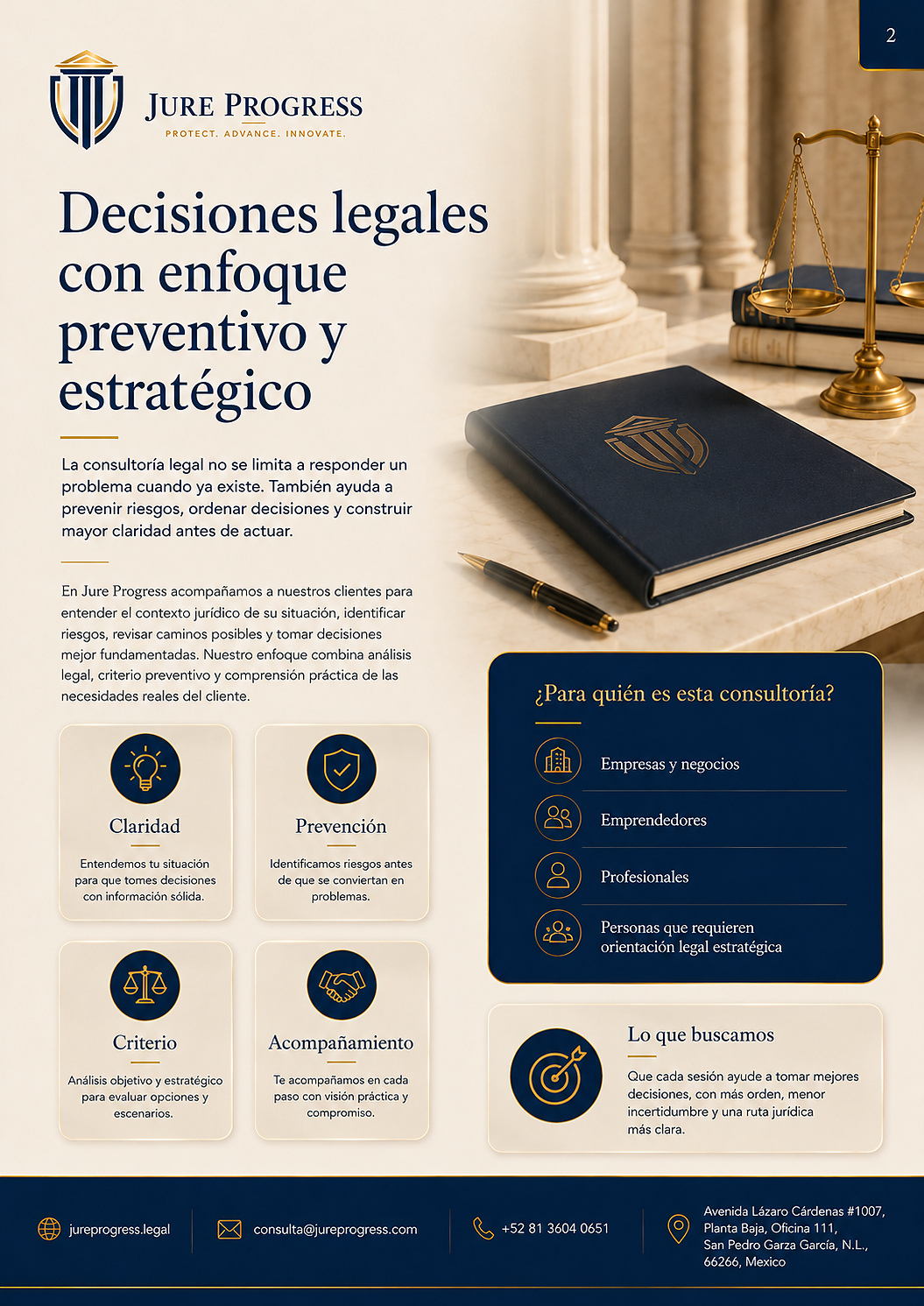 Brochure Consultoría Legal página 2