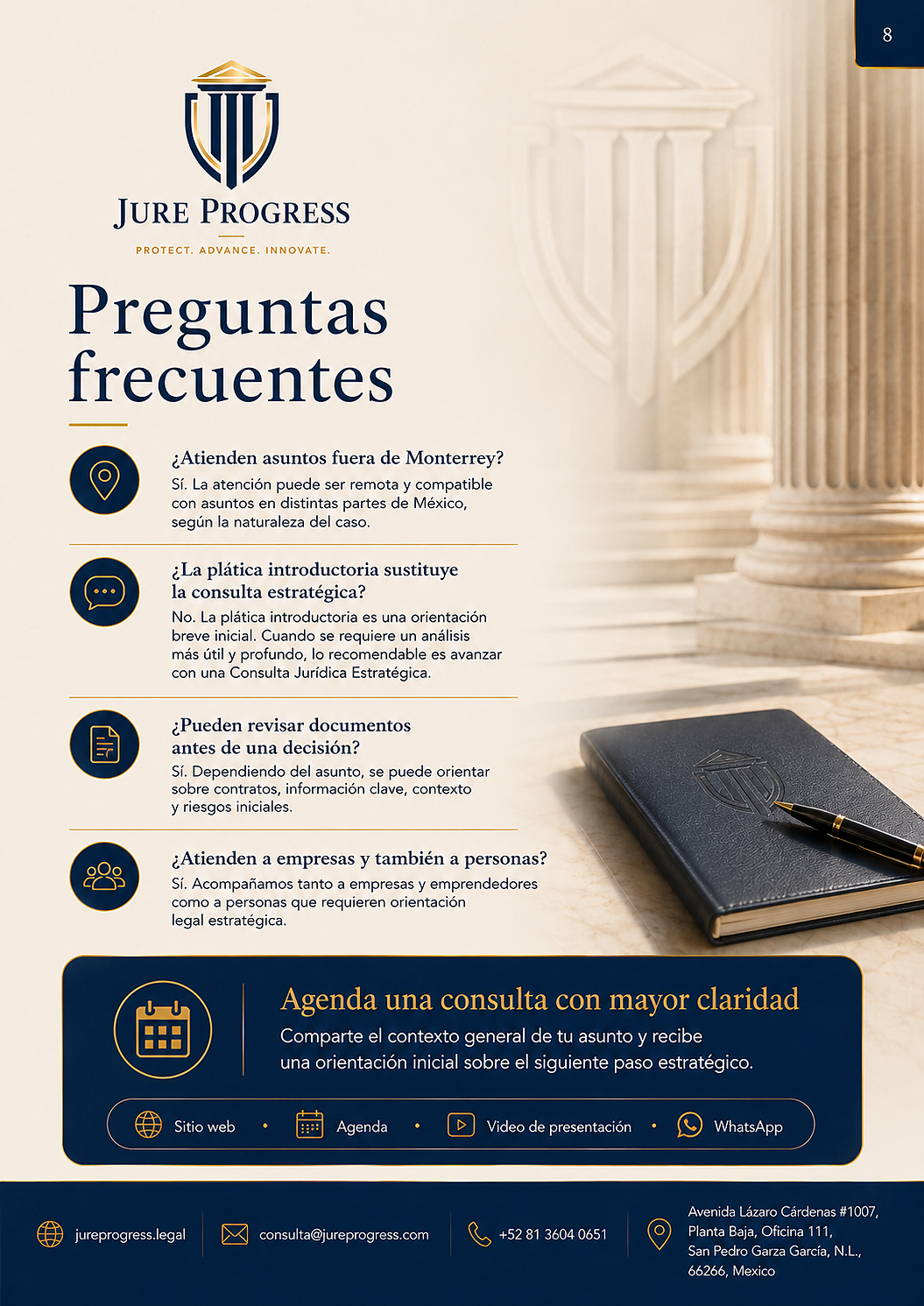 Brochure Consultoría Legal página 8