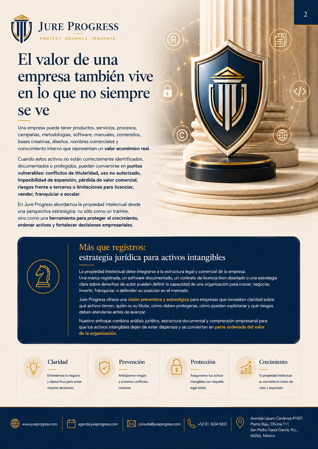 Brochure Propiedad Intelectual página 2