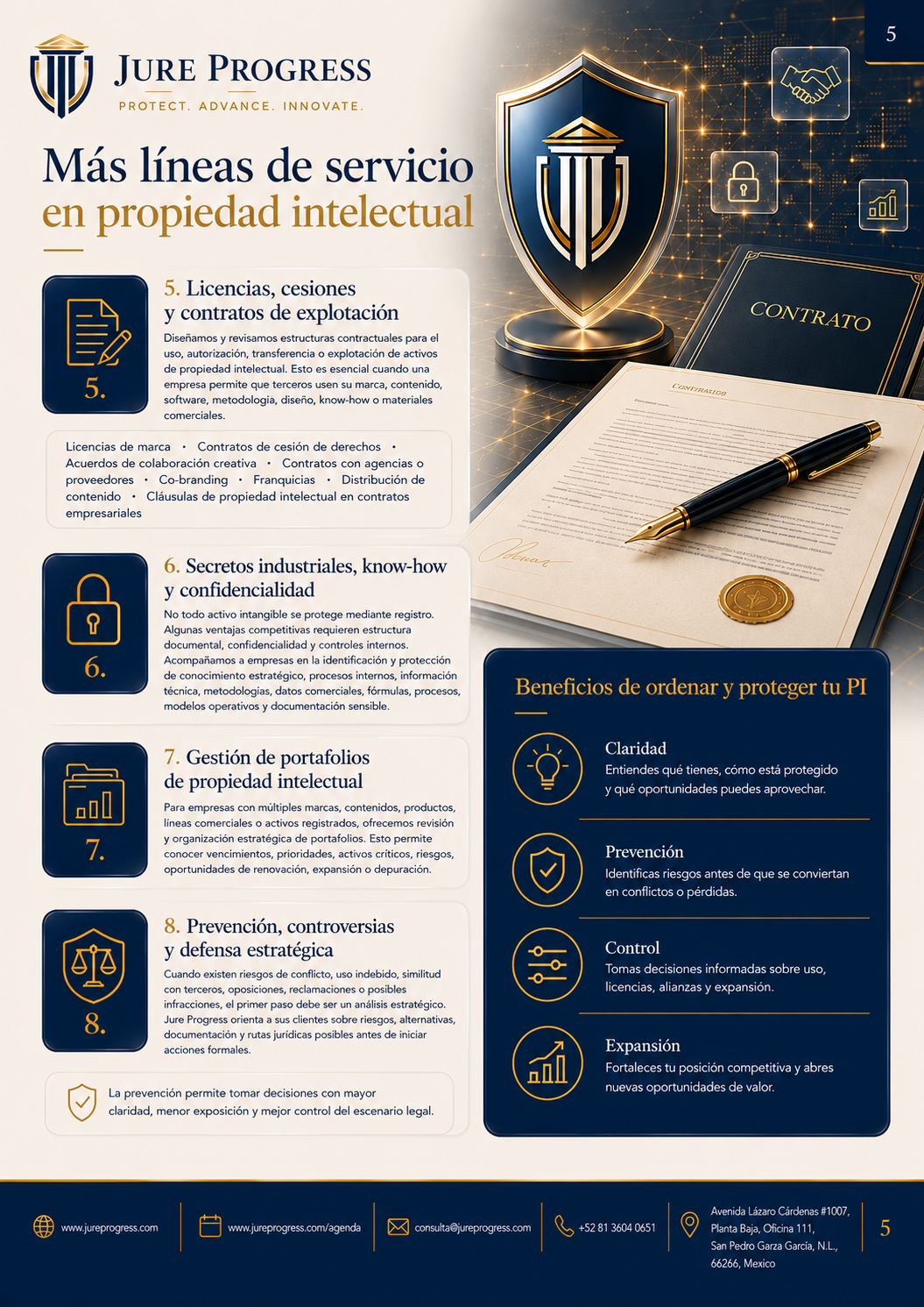 Brochure Propiedad Intelectual página 5